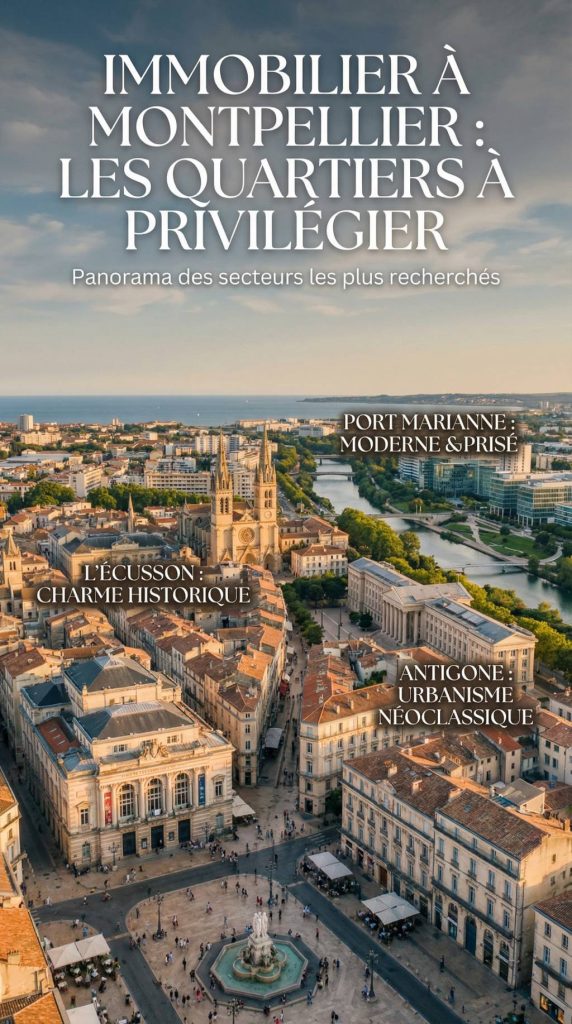 Immobilier à Montpellier : quels quartier privilégier ? panorama des secteurs les plus recherchés